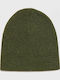 D3 Sdna Essential Logo Knitted Beanie Beanie Γυναικείος Σκούφος Πλεκτός σε Πράσινο χρώμα
