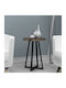 Rundes Beistelltisch Pedro Holz Nussbaum - Anthrazit M44xB44xH58cm