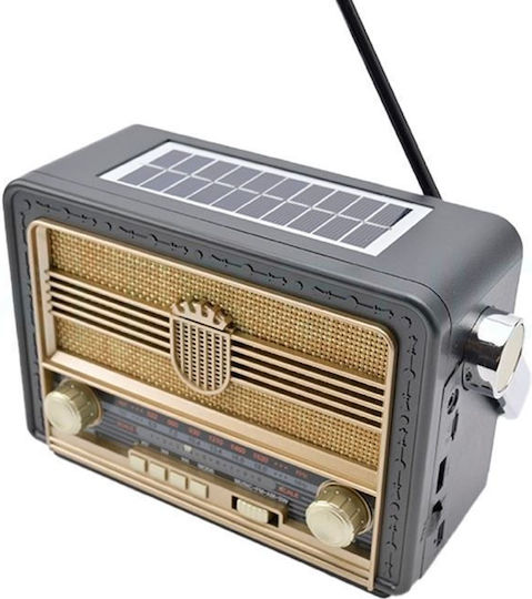 105721 Retro Solar cu USB Gri