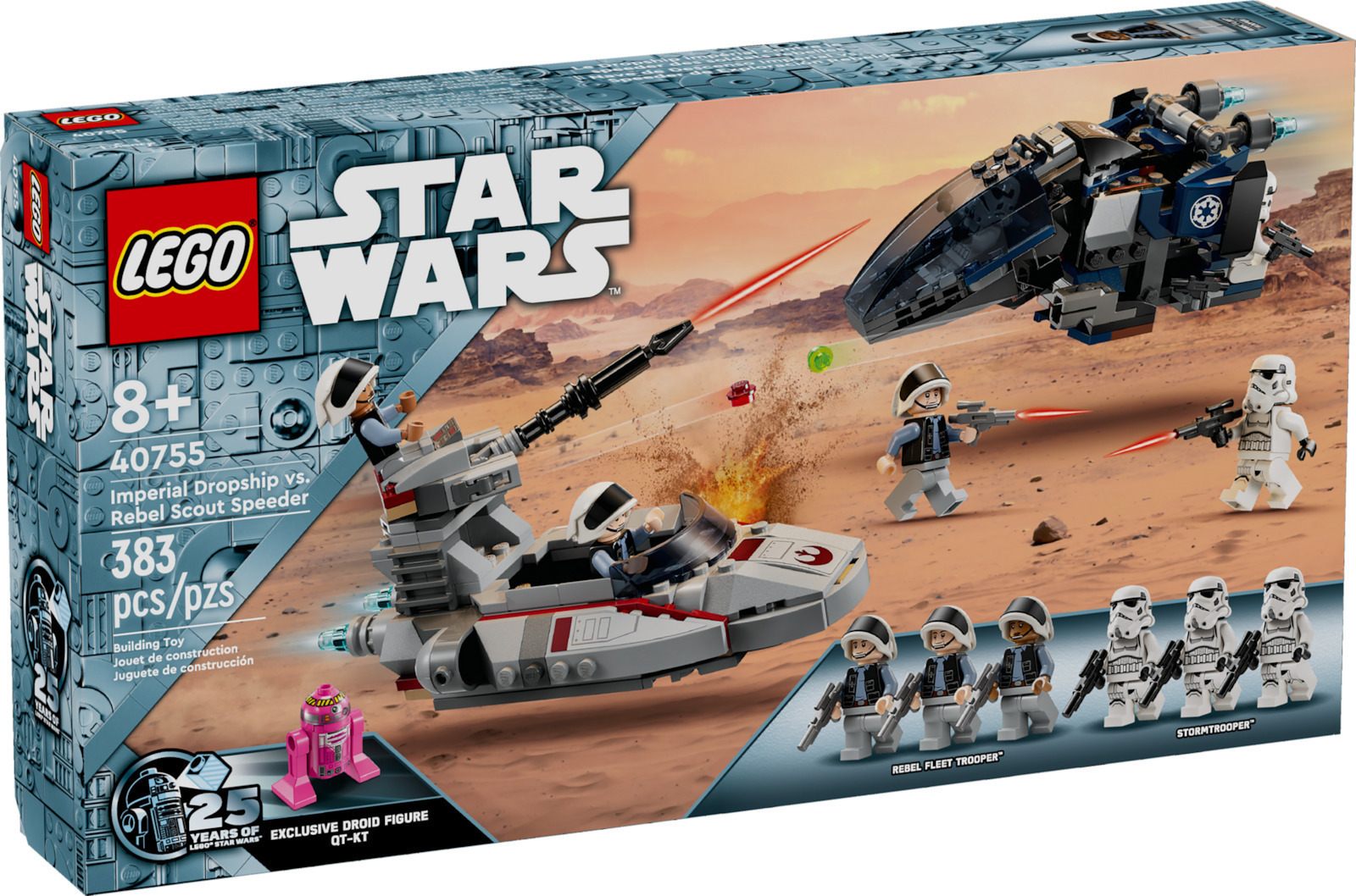 LEGO Star Wars Imperial Dropship Vs Rebel Scout Speeder Pentru 8+