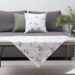 Dimeco Christmas Tablecloth Square Fabric Green...