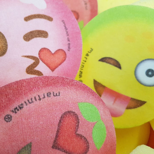 Bath Sponge Fruit Emojis Assorted
