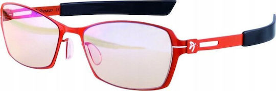 Arozzi Gaming-Brille Visione Vx-500 Orange Orange-schwarze Gestelle Bernsteinfarbene Gläser