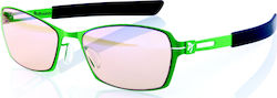Arozzi Gaming Glasses Visione Vx-500 Green Green-black Frames Amber Lenses
