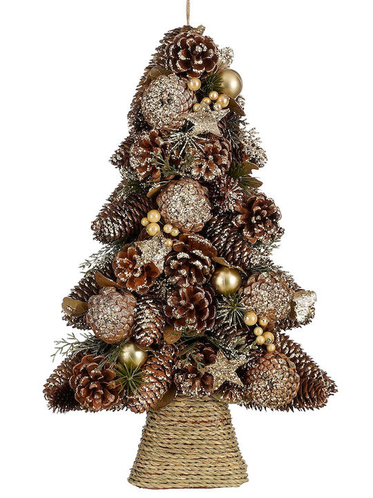 Weihnachtsdekoration Baum 44cm Verziert Braun