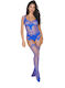Comfort Sexy Bodystocking Mesh Blue