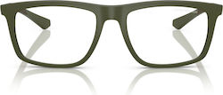 Emporio Armani Bărbați Plastic Rame Ochelari cu Clip On Verde EA4235 61841W