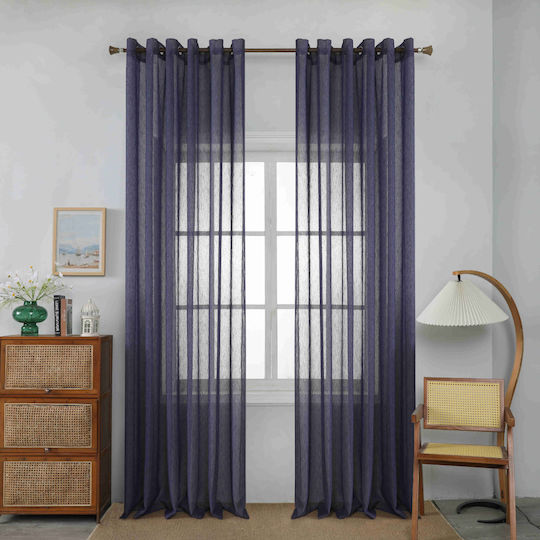 Homeone Mit Grommets Blau 270x295cm