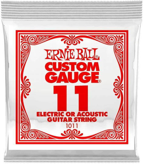 Ernie Ball Single Steel Electric Guitar String 11
