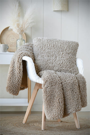 Dudley Ριχτάρι Πολυθρόνας Fleece 130x150εκ. Taupe