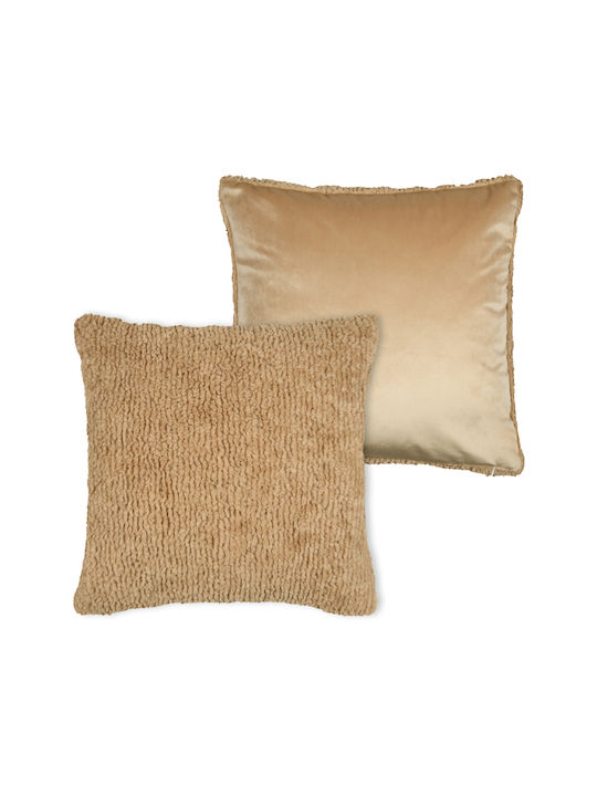 Μαξιλάρι Καναπέ S-f Timmy Fleece Camel 45x45εκ.