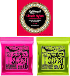 Ernie Ball P02221+P02223+EJ27N Einzel E-Gitarrensaiten Nylon