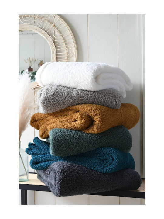 S-f Montreal Fleece Sofa Blanket 130x160cm Roux