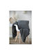 S-f Dudley Fleece Blanket Sofa 130x150cm Souris