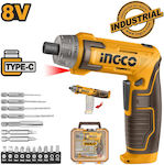 Ingco Screwdriver Battery 8V