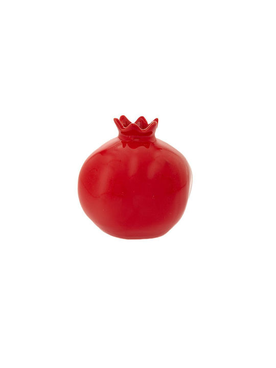 Red Ceramic Pomegranate Φ12cm