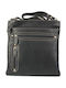 Leder Damentasche Schultertasche Schwarz