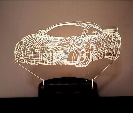 Διακοσμητικό Φωτιστικό Τρισδιάστατο LED 3D Illusion 24εκ.