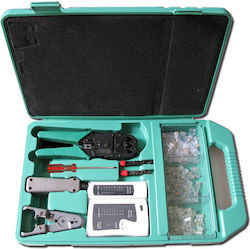 Xtendlan Lan Kit Crimping Pliers Cutter Punch Down Tool Tester Connectors Rj-11 12 45 Patch Panels Xtendlan Lan Kit Crimping Pliers Cutter Punch Down Tool Tester Connectors Rj-11 12 45 Patch Panels