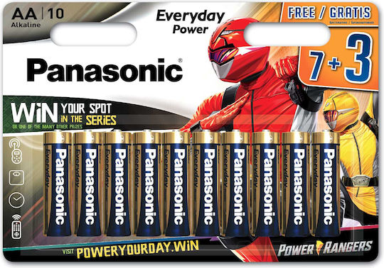 Panasonic Everyday Power Battery Lr6eps/10bw 7+3