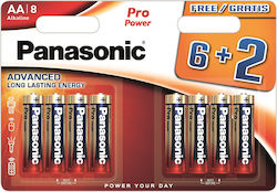 Panasonic Pro Power Battery Lr6ppg/8bw 6+2