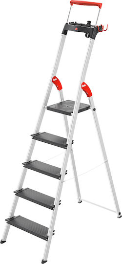 Household Ladder L100 Topline Aluminum 5 Steps