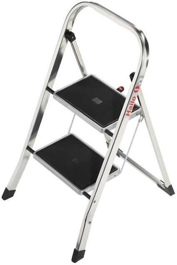 Folding Step Stool K70 Standardline Aluminum 2 Steps Safety Handle