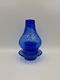 Tabletop Glass Oil Lamp Spotted Blue Color