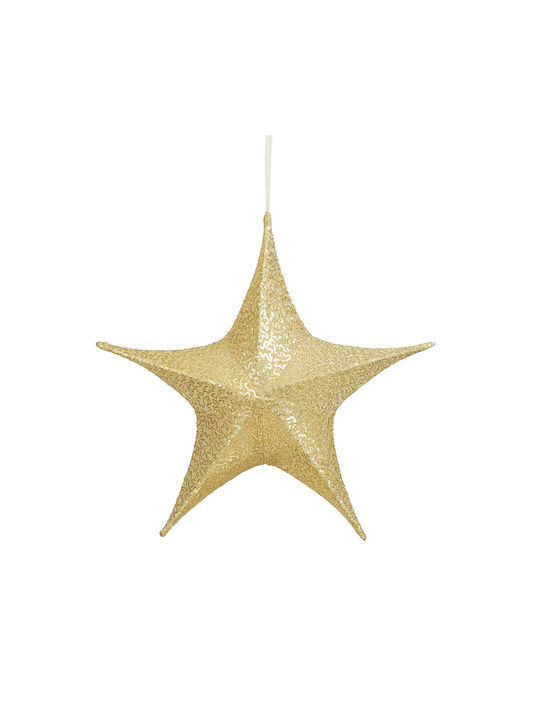 Hanging Ornament Star Paper Gold