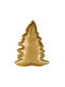 Edelman Christmas Platter Plastic Gold L29xW22cm.