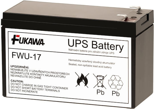 Fukawa Lead-acid Battery Fwu17 Apc Ups Replacement Battery Rbc17 12v 9ah Lifespan 5 Years