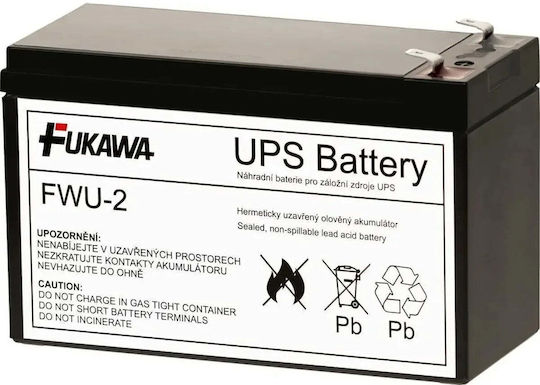 Fukawa Lead-acid Battery Fwu2 Apc Ups Replacement Battery Rbc2 12v 7.2ah Lifespan 5 Years