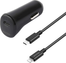 Essentials Auto-Ladegerät mit Anschluss 1xType-C und Kabel Blitzschlag