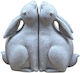 Bookend in Beige Color 2pcs 9x18x21.5cm
