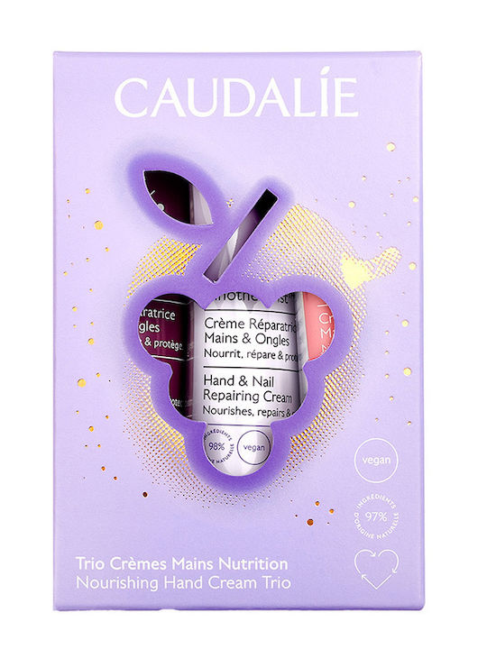 Caudalie Hand Cream Trio Σετ Περιποίησης για Ενυδάτωση 3τμχ