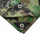 Camo Forest Waterproof Tarpaulin 3 x 3m 90g/m²