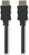 Nedis High Speed Hdmi 1.4 Cable Ethernet 4k@30hz Gold Plated Hdmi-hdmi Connectors Black Bulk 3m