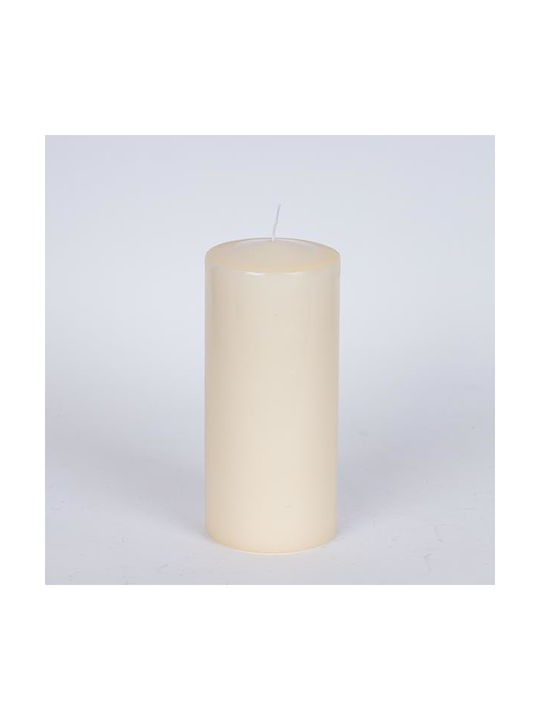 Decorative Candle Ecru 1pcs