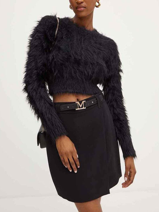 Γυναικείο Crop Top Μακρυμάνικο Black