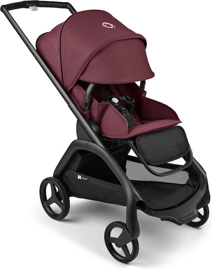 Bugaboo Dragonfly Ρυθμιζόμενο Καρότσι Μωρού Kατάλληλο από 6+ Mηνών Black/Dark Cherry 9.9kg