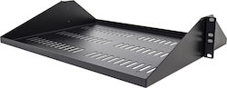 Raft ventilat 2U 14in/35,6cm adâncime 2U raft ventilat