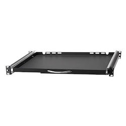Stalflex 19" Издърпваща се Поставка за Клавиатура и Мишка 350mm Черна Rsr19-1u-350b-km