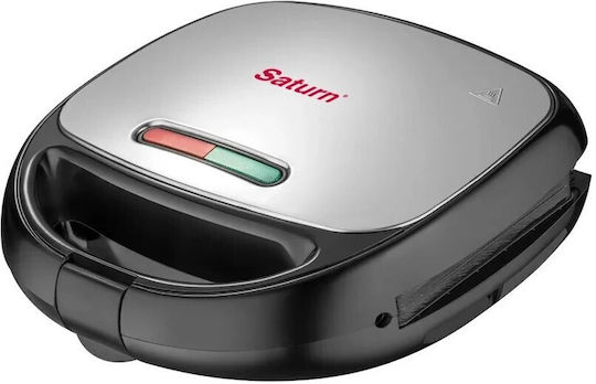 Saturn Sandwich Maker for for 2 Sandwiches Sandwiches 850W Inox