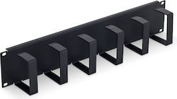 Triton 19" Patch Panel 2u 6x Patch Hooks 70x85 Mm Ral7035
