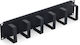 Triton 19" Patch Panel 2u 6x Patch Hooks 70x85 Mm Ral7035