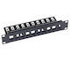 Triton 10' Modular Patch Panel 1u Up To 10 Keystone Jacks Opening 14.8x17.5mm