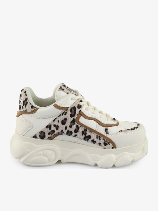 Γυναικεία Chunky Sneakers White / Beige / Leo