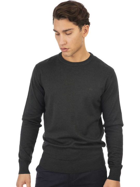 Double Langarm Pullover Forest Green Melange