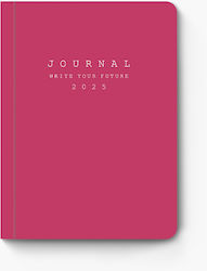 adBook Daily Agendas 2025 Pink 12x17cm