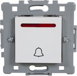 Elmark Bell Push Button White 0609
